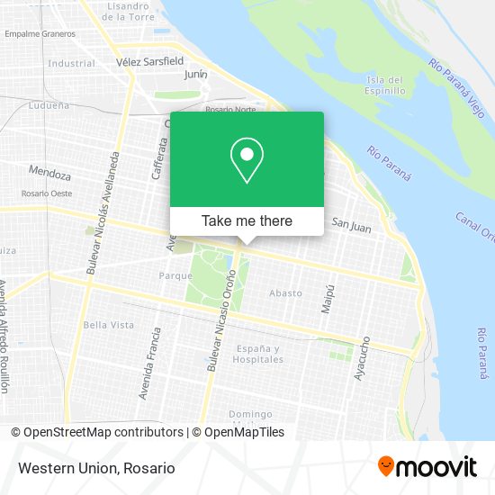 Western Union map