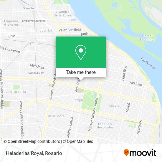 Mapa de Heladerias Royal