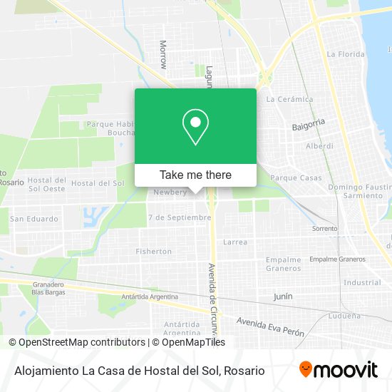 Alojamiento La Casa de Hostal del Sol map
