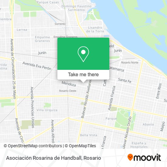Asociación Rosarina de Handball map