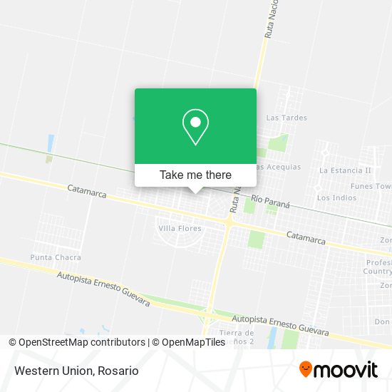 Western Union map