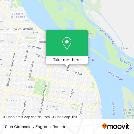 Club Gimnasia y Esgrima map