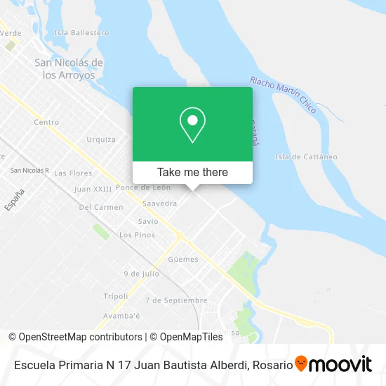 Mapa de Escuela Primaria N 17 Juan Bautista Alberdi