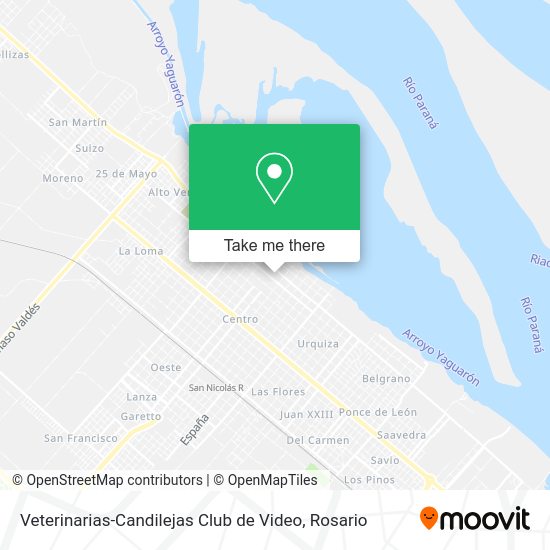 Veterinarias-Candilejas Club de Video map