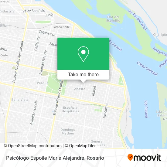 Psicólogo-Espoile Maria Alejandra map