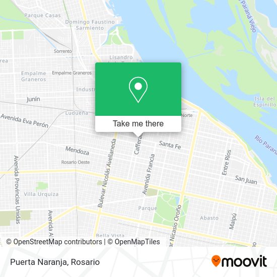 Puerta Naranja map