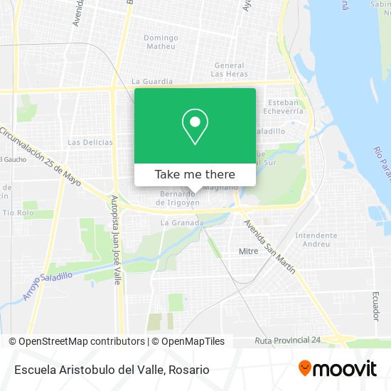 Escuela Aristobulo del Valle map