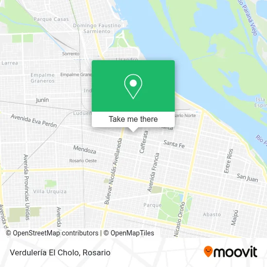 Verdulería El Cholo map