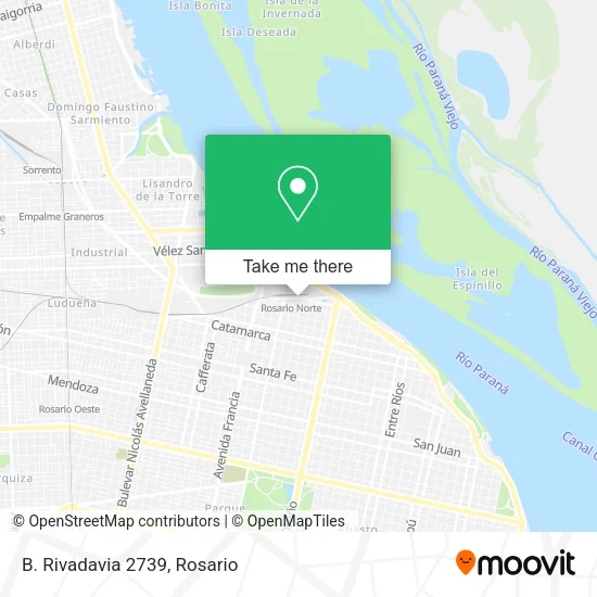 Mapa de B. Rivadavia 2739