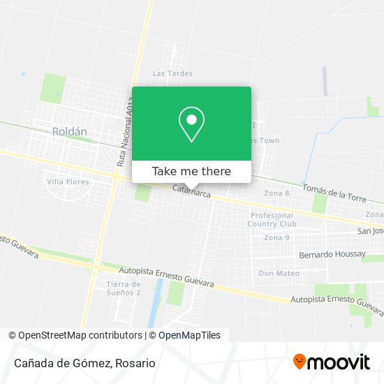 Cañada de Gómez map