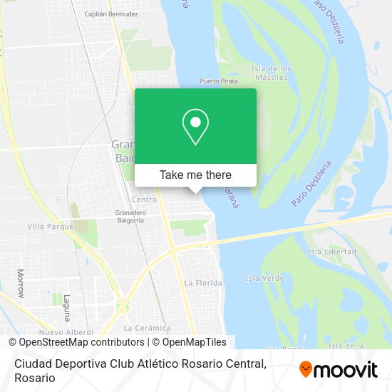 Ciudad Deportiva Club Atlético Rosario Central map
