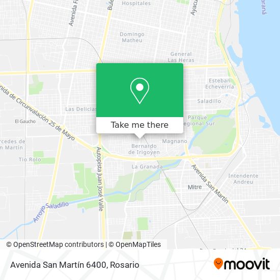 Avenida San Martín 6400 map