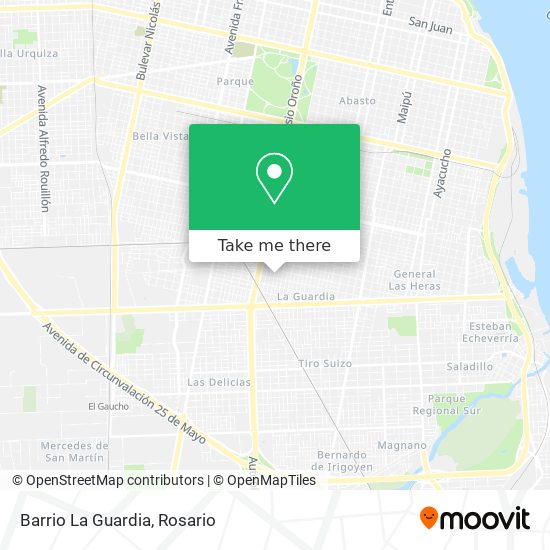 Barrio La Guardia map