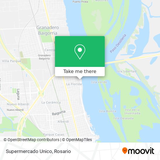 Supermercado Unico map