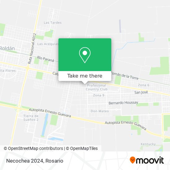 Necochea 2024 map