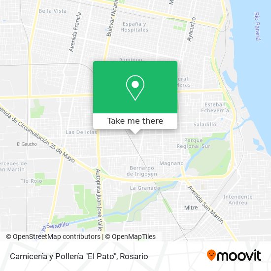 Mapa de Carnicería y Pollería "El Pato"