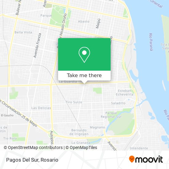Mapa de Pagos Del Sur