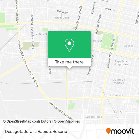 Desagotadora la Rapida map