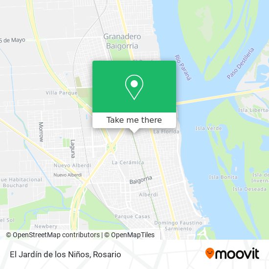 Mapa de El Jardín de los Niños