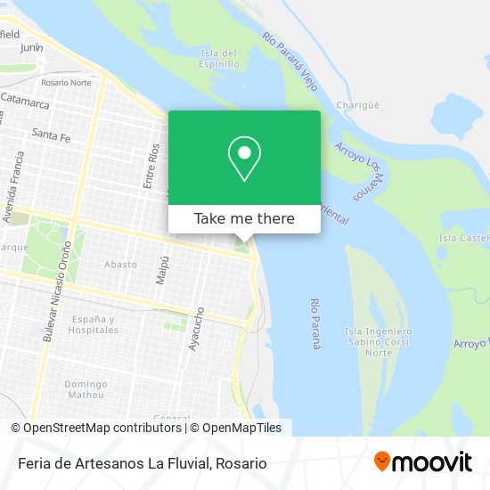 Feria de Artesanos La Fluvial map
