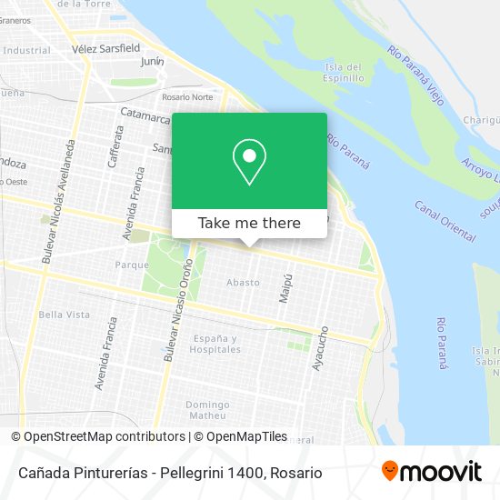 Cañada Pinturerías - Pellegrini 1400 map