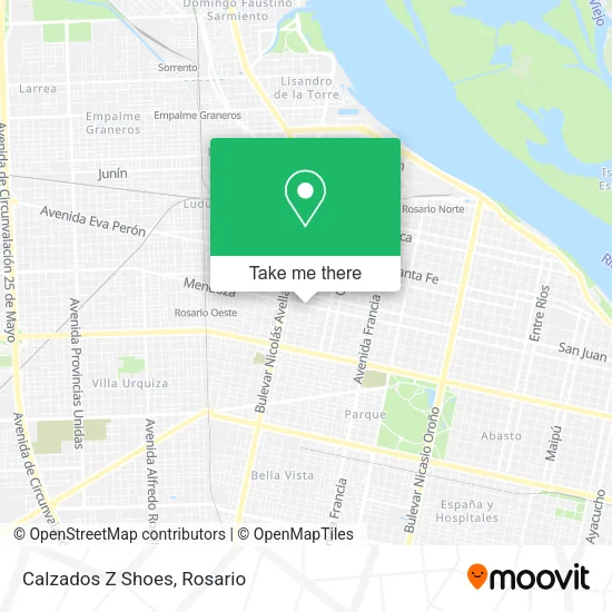 Mapa de Calzados Z Shoes