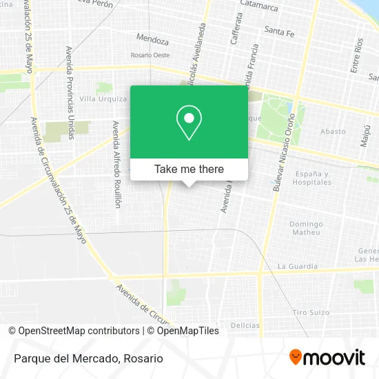 Mapa de Parque del Mercado