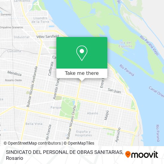 SINDICATO DEL PERSONAL DE OBRAS SANITARIAS map