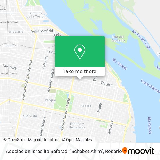 Asociación Israelita Sefaradí "Schebet Ahim" map