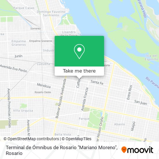 Terminal de Ómnibus de Rosario "Mariano Moreno" map