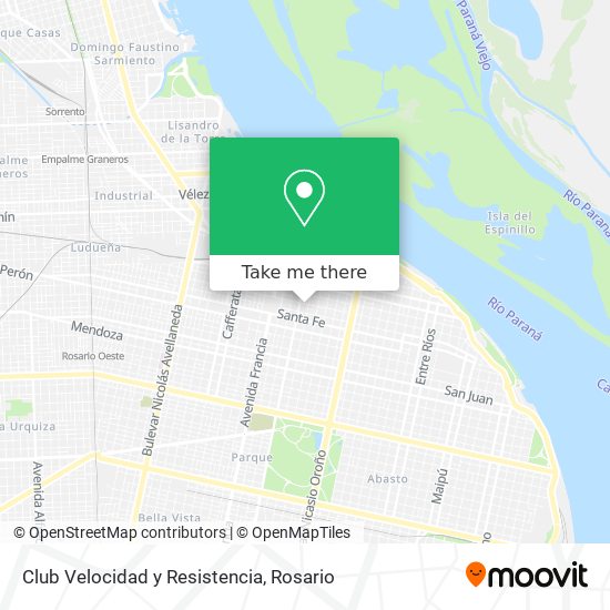Mapa de Club Velocidad y Resistencia