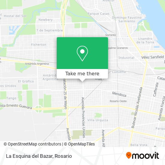 Mapa de La Esquina del Bazar