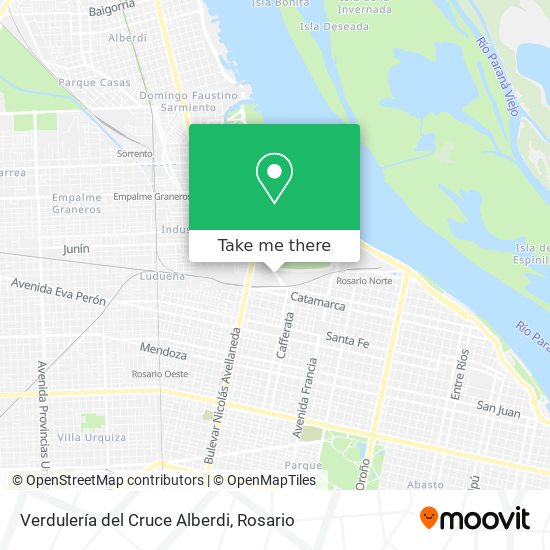 Mapa de Verdulería del Cruce Alberdi