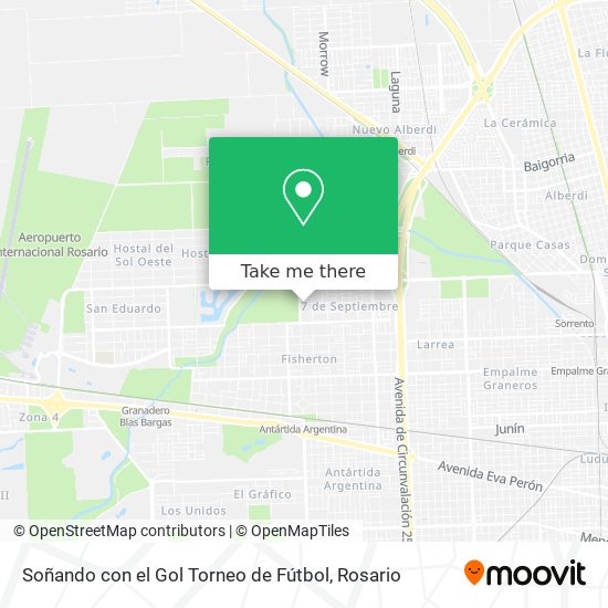 Mapa de Soñando con el Gol Torneo de Fútbol