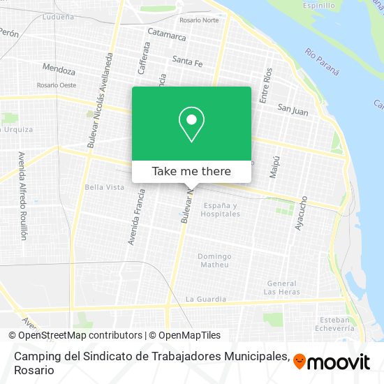 Mapa de Camping del Sindicato de Trabajadores Municipales