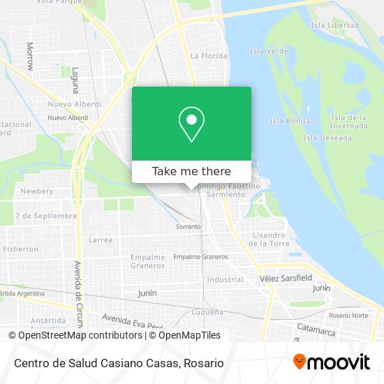 Mapa de Centro de Salud Casiano Casas
