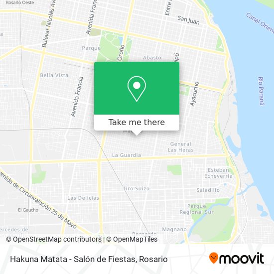 Mapa de Hakuna Matata - Salón de Fiestas