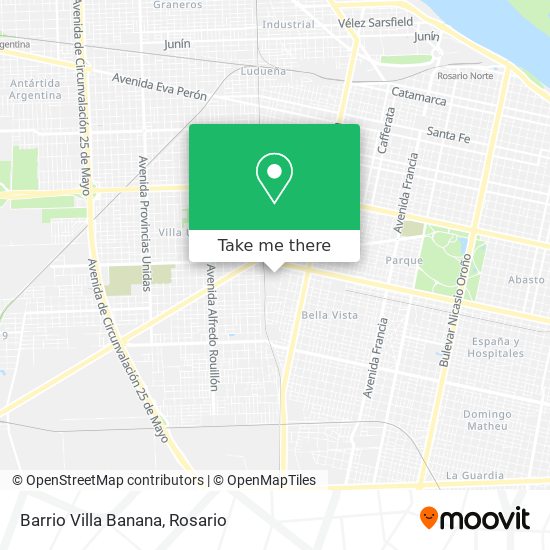 Barrio Villa Banana map