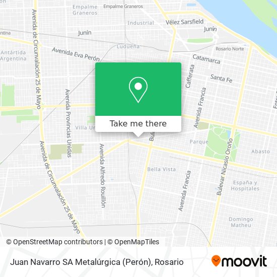 Mapa de Juan Navarro SA Metalúrgica (Perón)