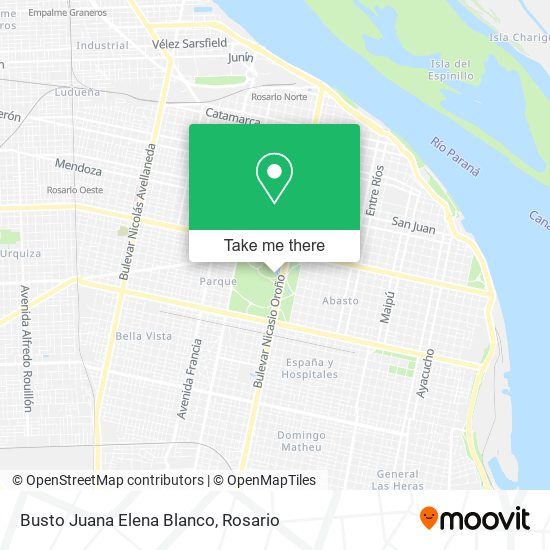 Busto Juana Elena Blanco map