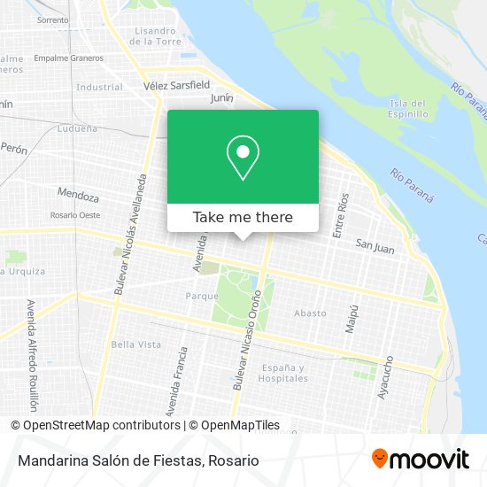 Mandarina Salón de Fiestas map