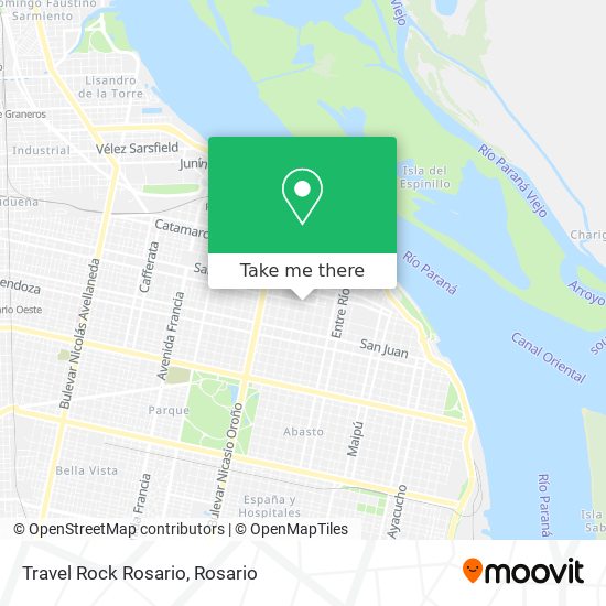 Travel Rock Rosario map