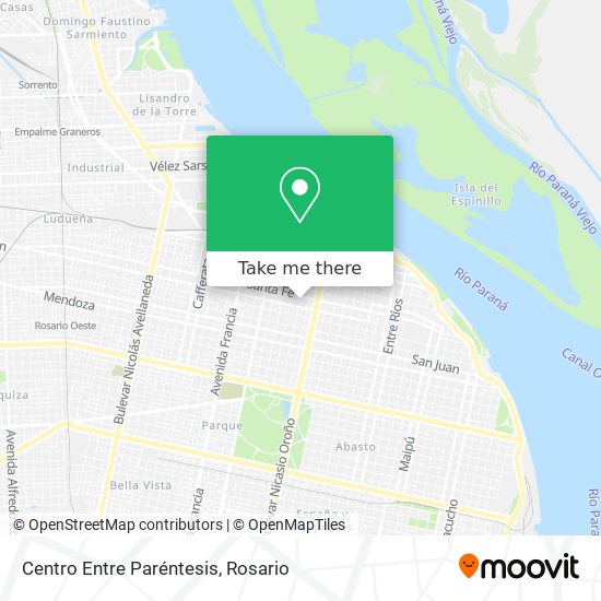 Mapa de Centro Entre Paréntesis
