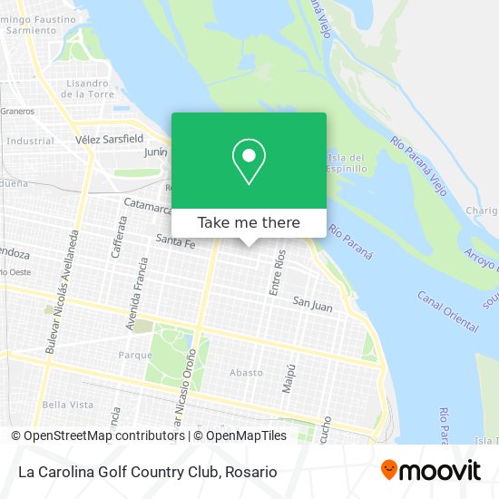 Mapa de La Carolina Golf Country Club