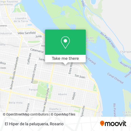 El Hiper de la peluqueria map