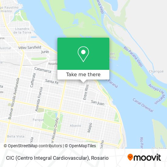 CIC (Centro Integral Cardiovascular) map