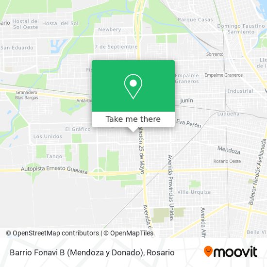 Barrio Fonavi B (Mendoza y Donado) map