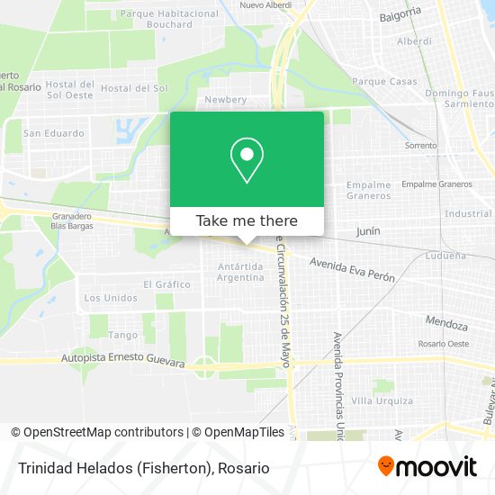 Mapa de Trinidad Helados (Fisherton)