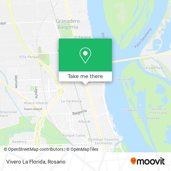 Mapa de Vivero La Florida
