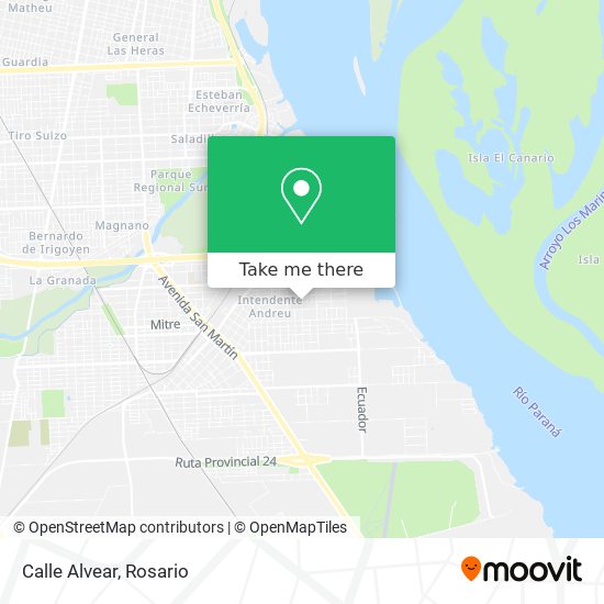 Mapa de Calle Alvear